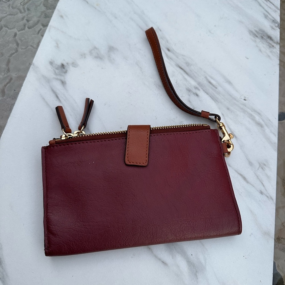 Thacker - Alexis Double Zip Bifold Leather Wallet… - image 3